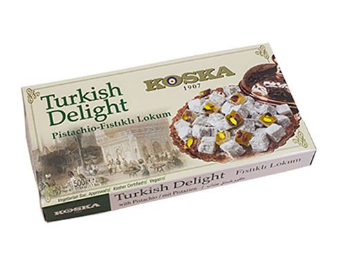 Koska Turkish Delight (Lokum) 500g | Pâtisserie Turque Traditionnelle & Authentique | Halal & Vegan | Qualité Premium