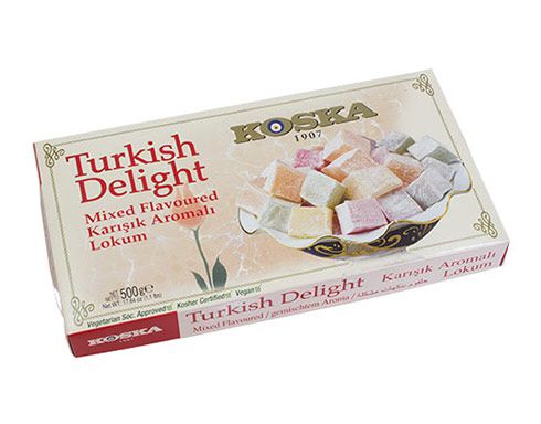 Koska Turkish Delight (Lokum) 500g | Pâtisserie Turque Traditionnelle & Authentique | Halal & Vegan | Qualité Premium