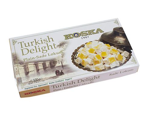 Koska Turkish Delight (Lokum) 500g | Pâtisserie Turque Traditionnelle & Authentique | Halal & Vegan | Qualité Premium