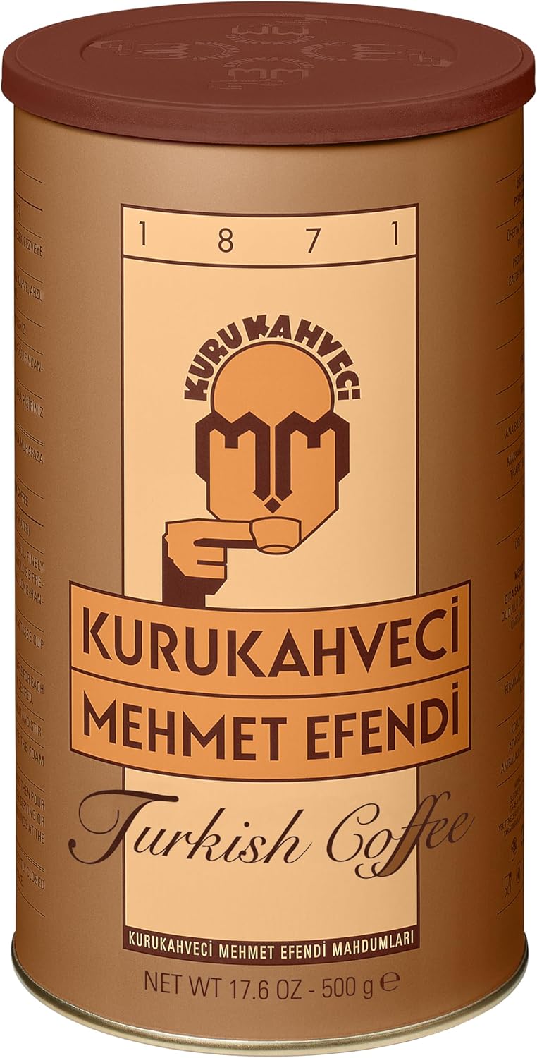 Café Turc Mehmet Efendi 500g | Kurukahveci Turkish Coffee | Café Finement Moulu Traditionnel Premium