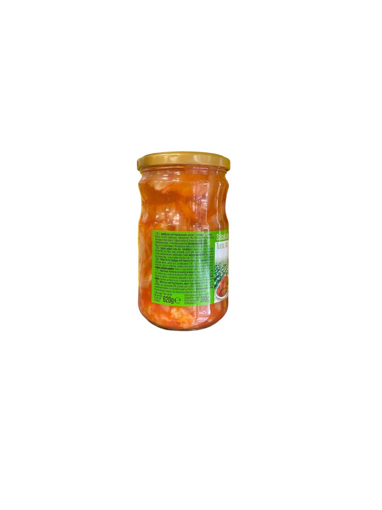 Suntat -Chou Blanc Marinés au Paprika Épicé | Kimchi Turc Style | 620g (310g Égoutté)