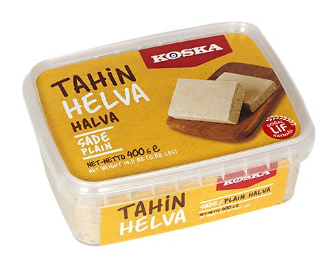 Koska Halva Nature 350g | Sade Tahini Helva Traditionnelle | Dessert Turc Végétarien & Fibre