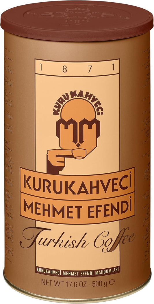 Café Turc Mehmet Efendi 500g | Kurukahveci Turkish Coffee | Café Finement Moulu Traditionnel Premium