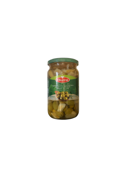 produits orientaux: olives vertes égyptienne durra
