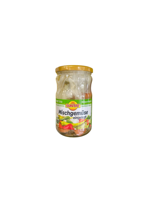 Suntat - Mélange de Légumes Marinés (Turşu) | Pickles Mixtes Croquants | 630g (315g Égoutté)